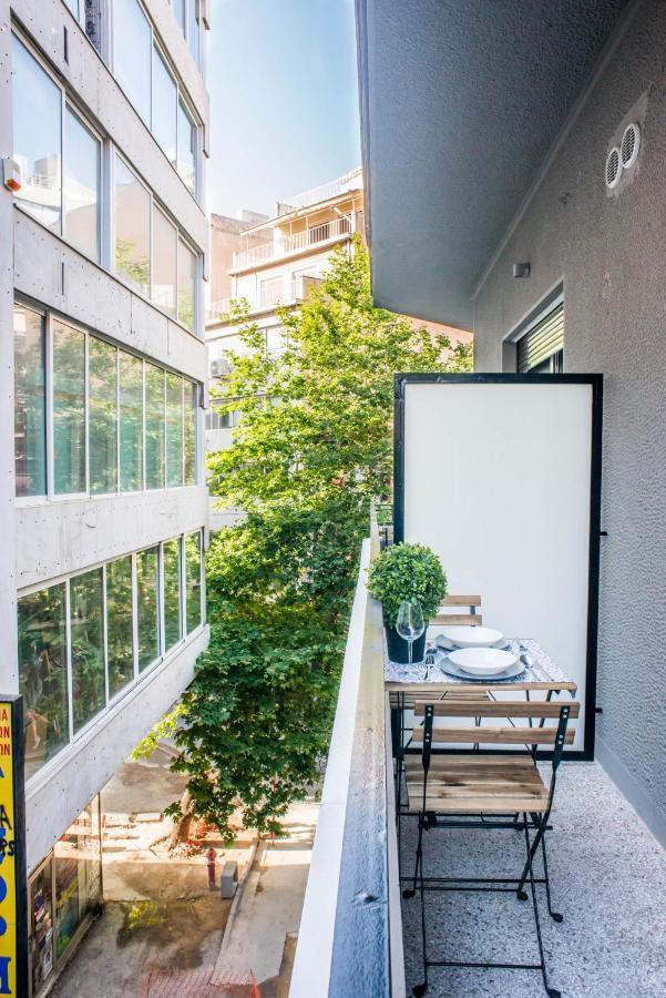 A25 Pristine & Sunny Flat With Balcony At Downtown Athens Lägenhet Exteriör bild